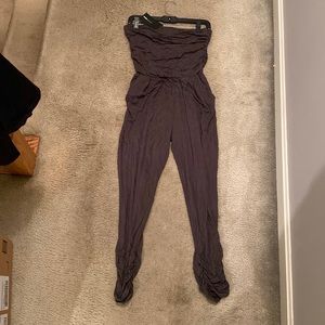 Olive Green Fashion Nova Tube/Strapless Jumpsuit